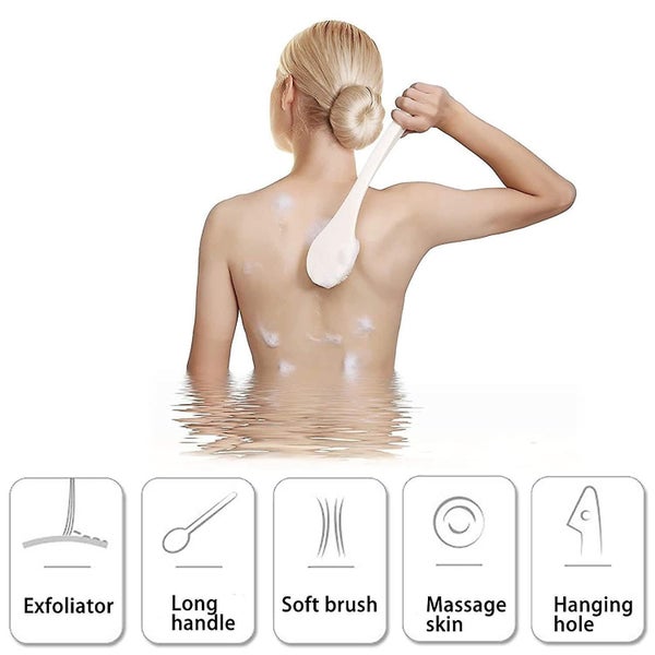 Bath Brush, Soft Long Handle Shower Scrubber&washer For Exfoliating Self-cleanin Carousel 3