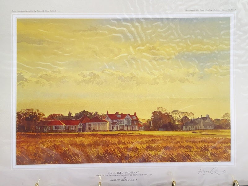 Artist’s A2 size Portfolio 5 envelope case w/7 Golf prints Carousel 1