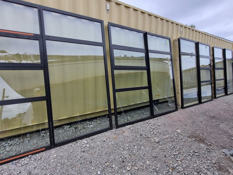 $1000 OFF - HUGE GLASS WALL WINDOW UNITS 2380 W x 2430 H [#BLK0048 SF] Carousel 1