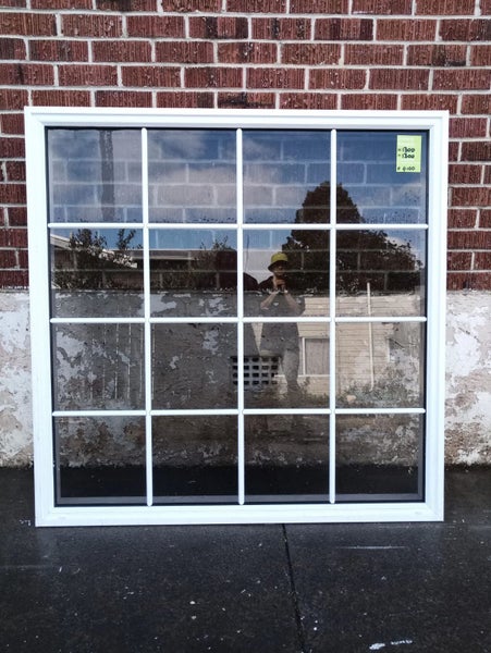 Colonial Style Aluminium Window White 1300 W x 1300 H [#4100 MA] Carousel 1