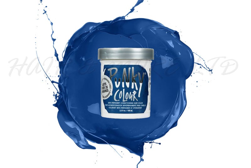 Punky Colour Semi Permanent Hair Color 100ml - Midnight Blue, New! Carousel 1