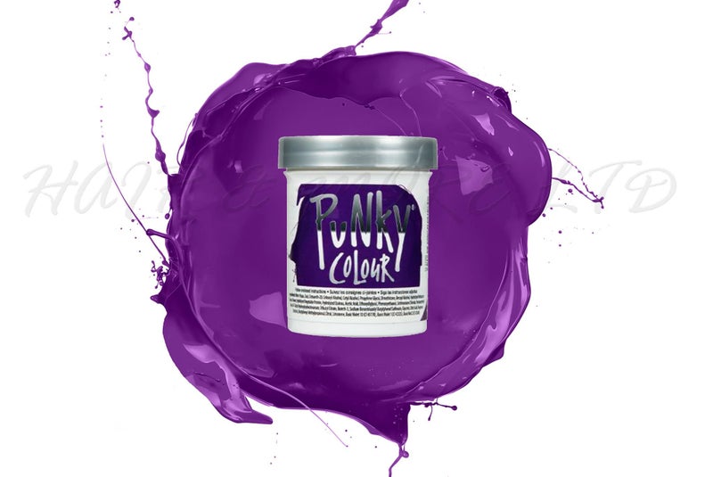 Punky Colour Semi Permanent Hair Color 100ml - Plum, New! Carousel 1