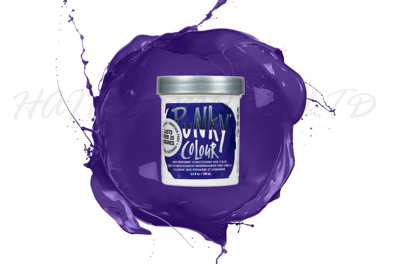 Punky Colour Semi Permanent Hair Color 100ml - Violet, New! Carousel 1