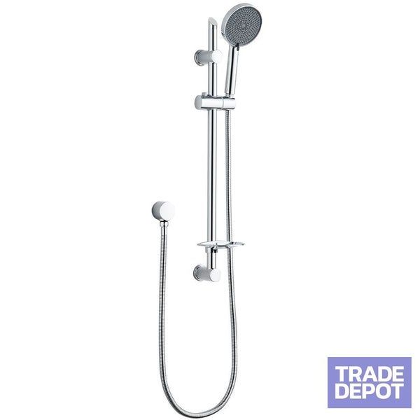 Hiflo Slide Shower with Soap Dish - Chrome Carousel 1