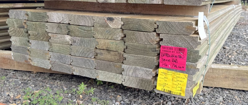 PINE, TG&V RETAINING, No2, 135 x 42mm, H4 TREATED - 176.4m - TBT2385 Carousel 1