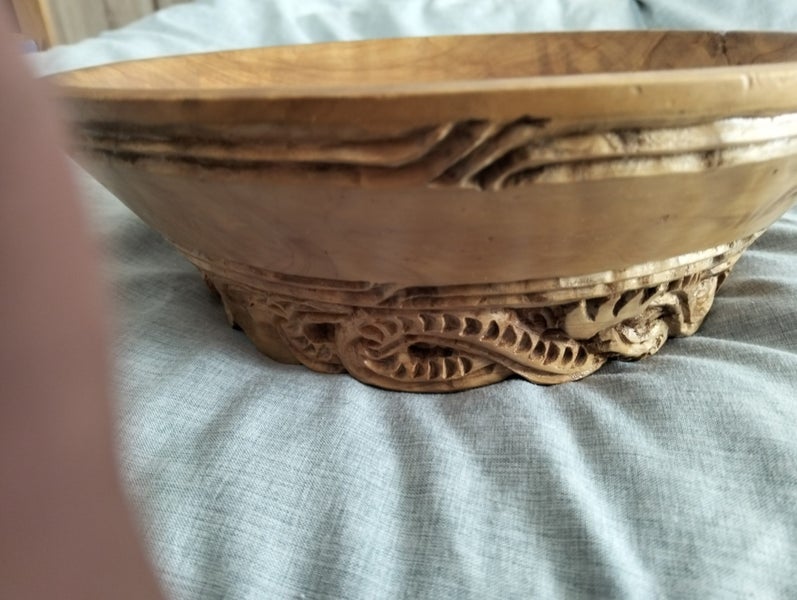 Carved wooden Bowl Carousel 1