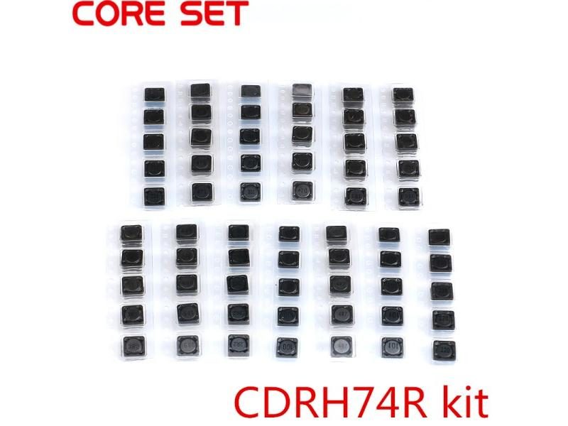 65pcs 13Values Shielded Inductor SMD Power Inductors Assortment Kit 2.2UH-680UH Carousel 1