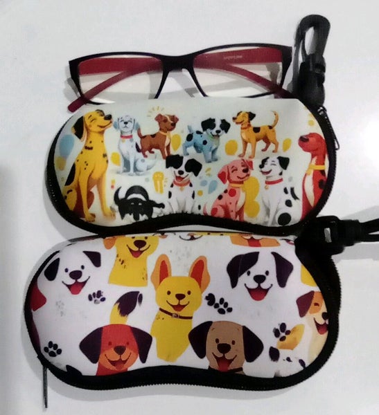 THE CATTAGE-Cutest Dog Glasses Pouch Wth Secure Key Ring Add Whimsey To Glasses Carousel 1