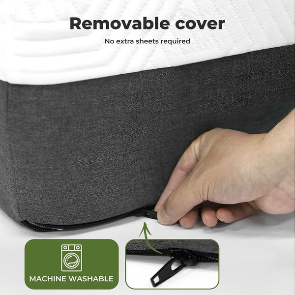 Dreamz Double Mattress Gel Memory Foam Cooling Breathable 15cm Medium Firm Carousel 9