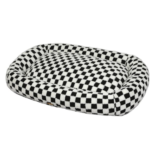 Pawz Dog Bed Calming Pet Checkered Plush Bed Soft Washable Bed Non-Slip XL Size Carousel 1