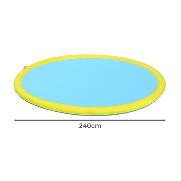 Pawz Splash Pad Inflatable Pool Kids Dog Sprinkler Water Play Mat Outdoor 240cm Carousel 2