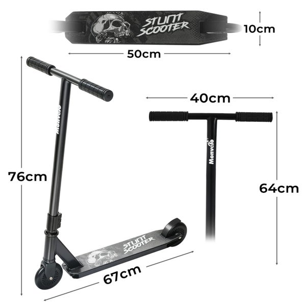 Monvelo Stunt Scooter Kids Adult Freestyle Trick 360° Spin Kick Push Tricks Ride Carousel 2