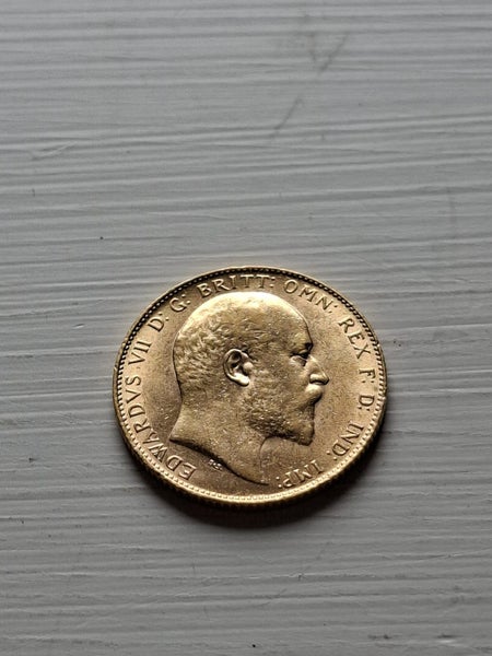Gold Full Sovereign, Edward VII 1909 Carousel 1
