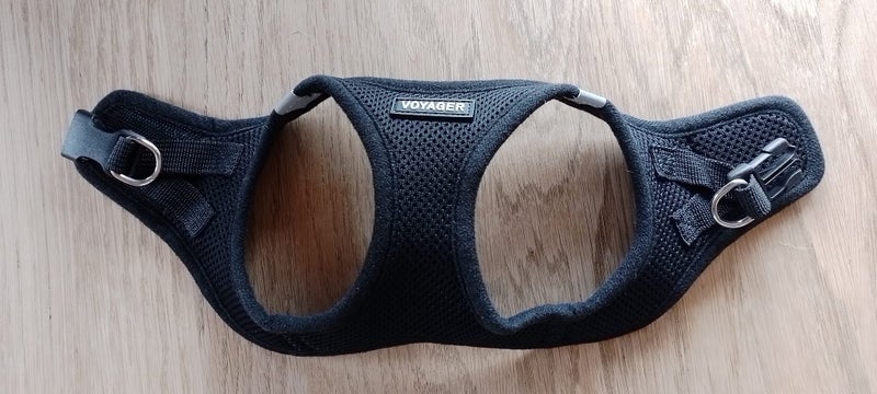VOYAGER Size XS - Dog Harness, black, padded Carousel 5