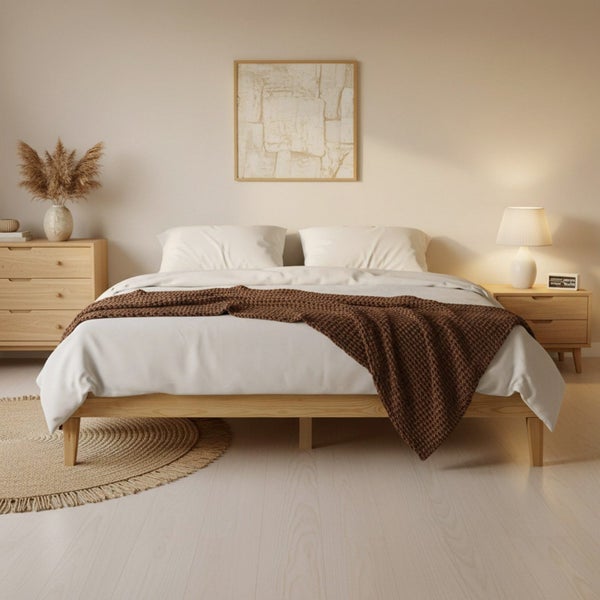 King Wooden Bed Frame Carousel 2