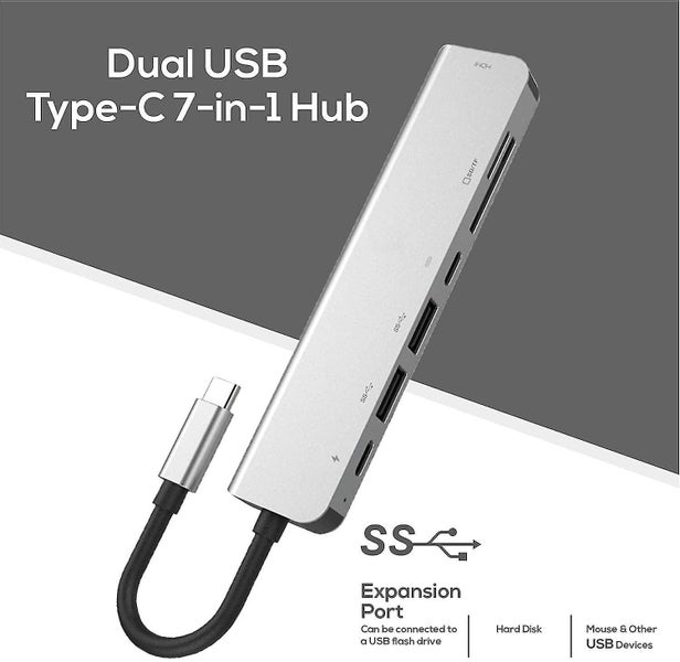 Usb C Hub Adapter Dongle For Macbook Air, Macbook Pro With 4k 60hz Hdmi, 87w Pow Carousel 4