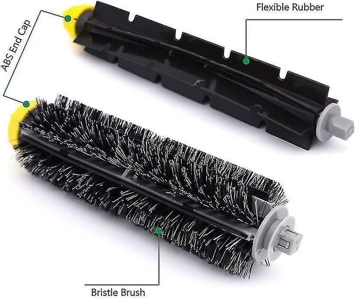 3 Sets Replacement Bristle Brushes And Flexible Beaters For Irobot Roomba 600 An Carousel 3