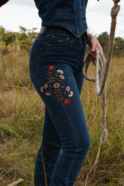 Ringers Western Ringers Western Penny Rodeo Womens High-Rise Bootleg Jeans - ... Carousel 1