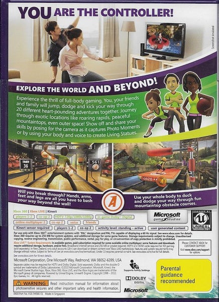 Kinect Adventures! and Rabbids: Alive and Kicking (2 x Xbox 360 Kinect games) Carousel 2