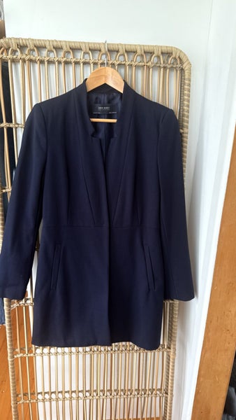 Zara Basic Navy Longline Blazer Coat – Size M (US M / EUR MEX 28) Carousel 1
