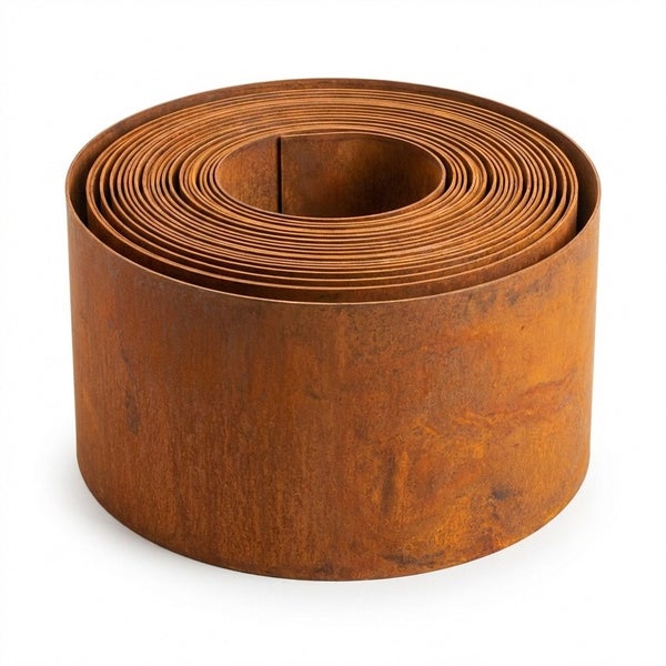 Garden Edging Flexible Rusty Metal Landscape Border - 5m Carousel 1