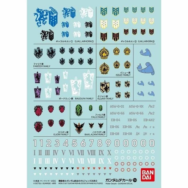 Bandai G5061168 GUNDAM DECAL 104 MOBILE SUIT GUNDAM IRON-BLOODED ORPHANS MULT... Carousel 1