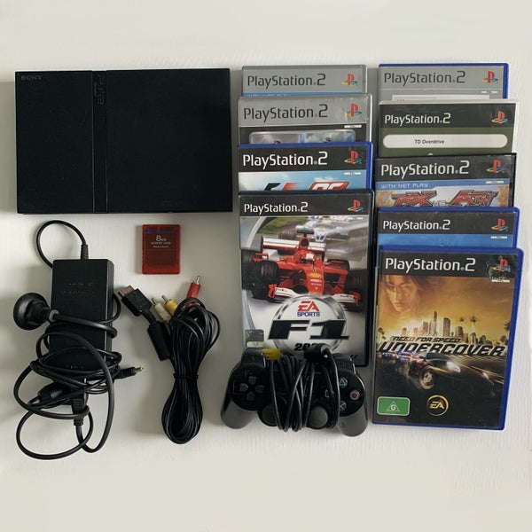 PS2 + Controller + Eight Racing Games Bundle Carousel 1