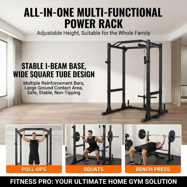 Multi functional Home Power Cage Squat Rack Carousel 2
