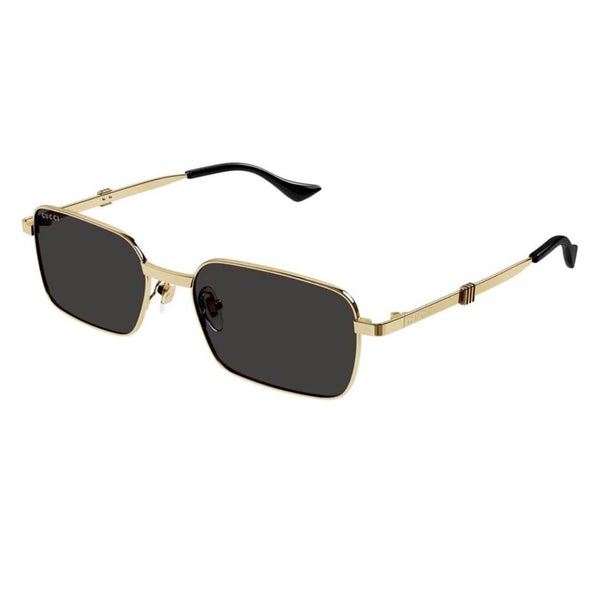 Gucci GG1495S 001 Men's Sunglasses - Gold Frame, Grey Lenses Carousel 1