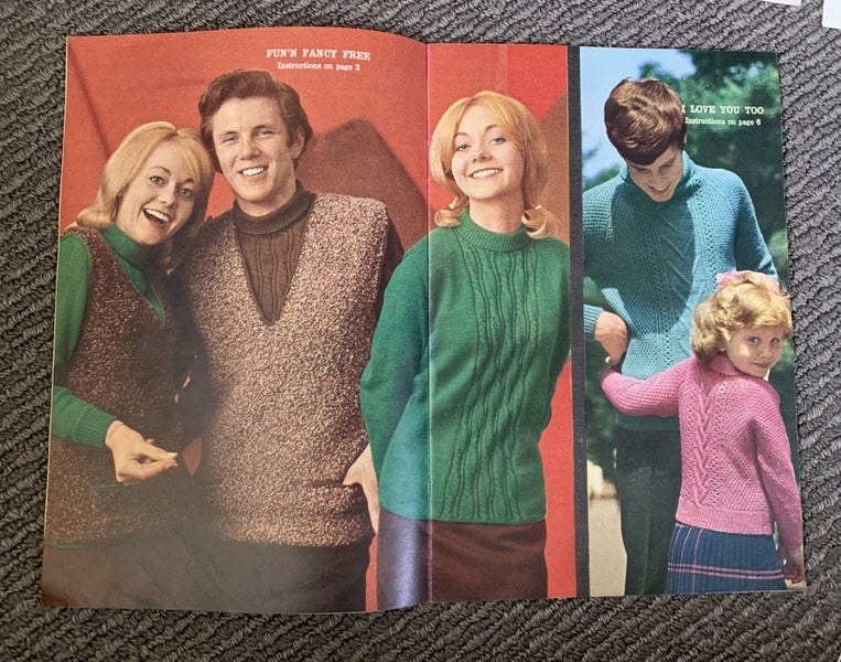 Vintage Woman’s Own Pops and Classics Family Knitting Pattern Booklet Carousel 2