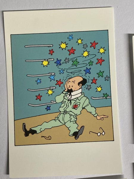 Tintin Postcard Set (4) Official Moulinsart Editions Classic Scenes Carousel 2