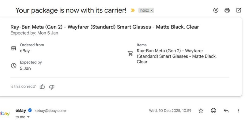 Rayban Meta Smart Glasses Gen 2 with AI and camera Carousel 6