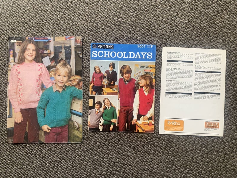 Vintage Children’s Knitting Pattern Books Lot – Patons Kaiapoi Fontana Carousel 2