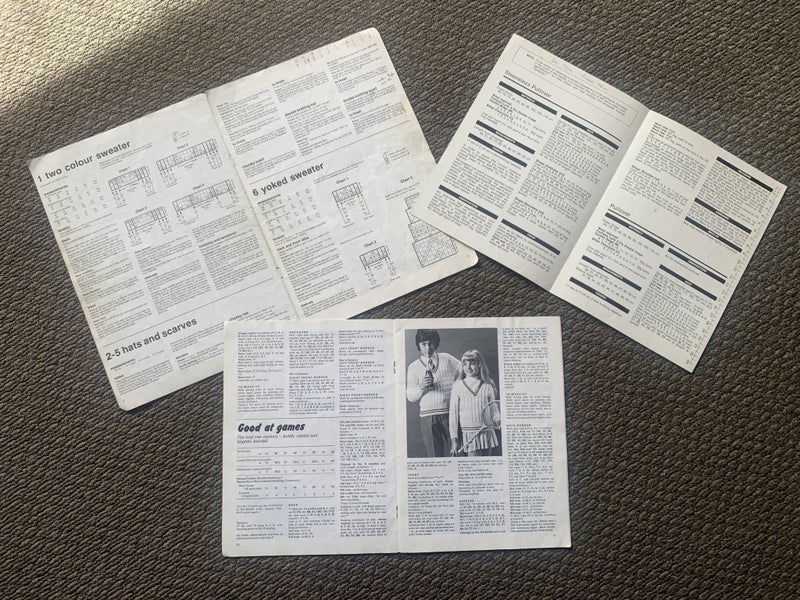 Vintage Children’s Knitting Pattern Books Lot – Patons Kaiapoi Fontana Carousel 3