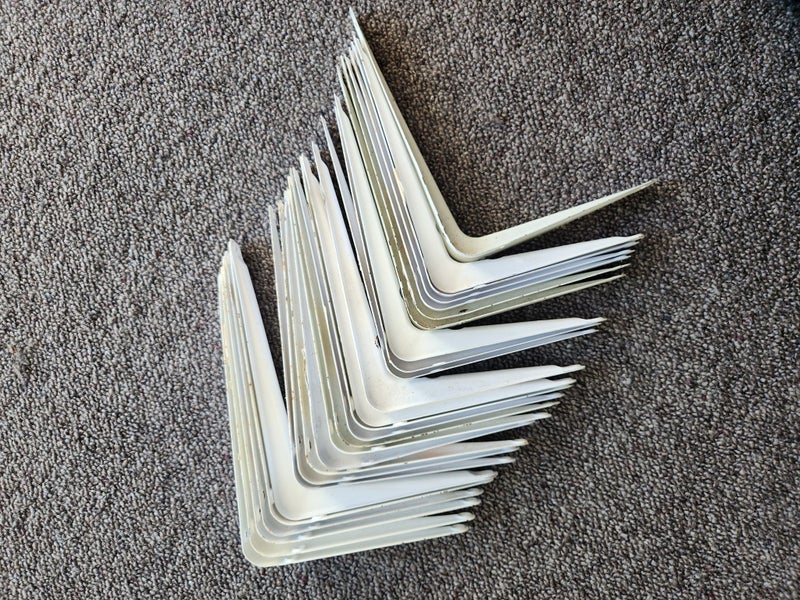 26 x white Shelving Brackets Carousel 2
