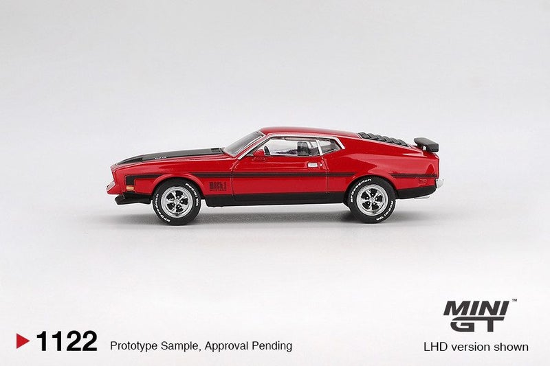 Mini GT Ford Mustang Mach1 1971 Race Red Carousel 4