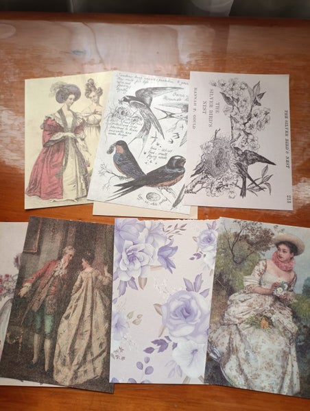 Retro, vintage Scrapbooking decorative Paper 60 Sheets. set 2 Carousel 2