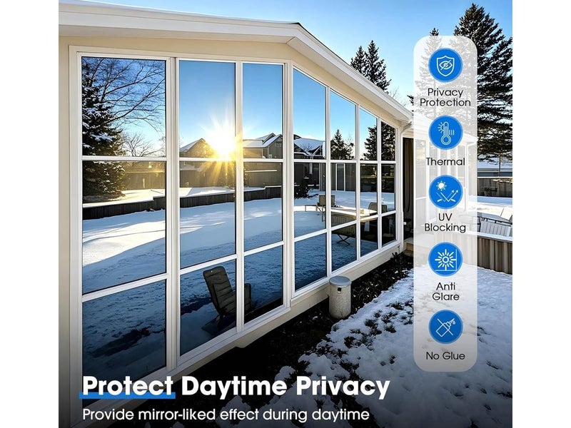 Anti UV Reflective Window Tint Mirror Privacy Film Carousel 2