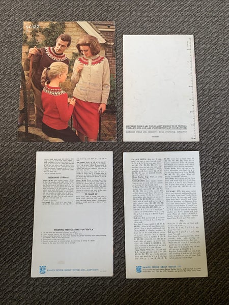 Vintage Patons Shepherd Kaiapoi Knitting Patterns Cardigan Sweater Lot x4 Carousel 2