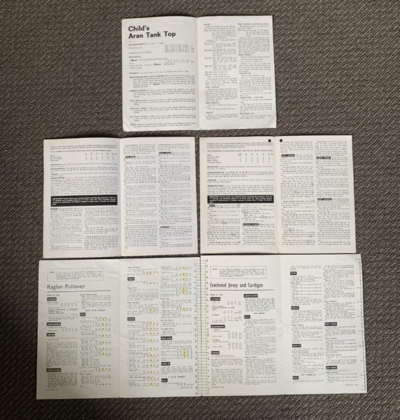 Vintage Patons Aotea Children Knitting Patterns Cardigan Vest Lot x4 Carousel 2