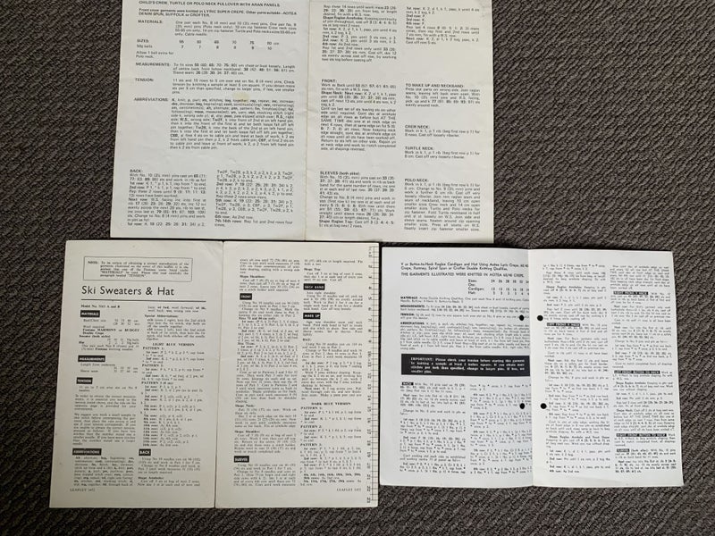 Vintage Children Knitting Patterns Bundle Aotea Fontana Shepherd x6 Carousel 2