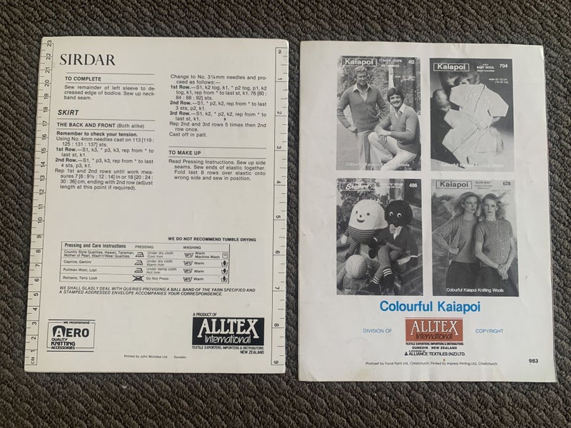 Vintage Kids Knitting Patterns Sirdar DK Kaiapoi Jumper Set 2 Carousel 2