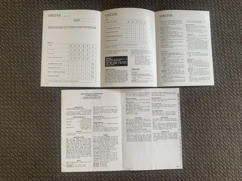 Vintage Kids Knitting Patterns Sirdar DK Kaiapoi Jumper Set 2 Carousel 3