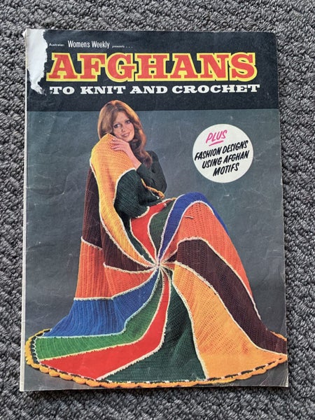 Vintage Australian Women’s Weekly Afghan Knitting & Crochet Book – 1972 Carousel 1