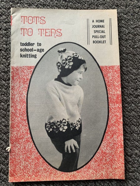 Vintage “Tots to Teens” Knitting Booklet – Toddler to School-Age Carousel 1