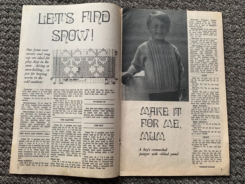 Vintage “Tots to Teens” Knitting Booklet – Toddler to School-Age Carousel 2