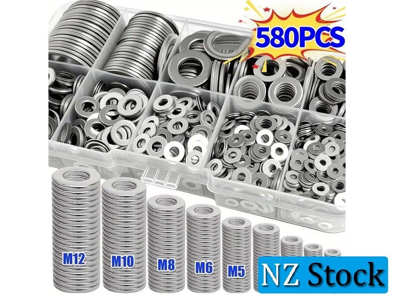 580PCS Flat Washers Set Carousel 1