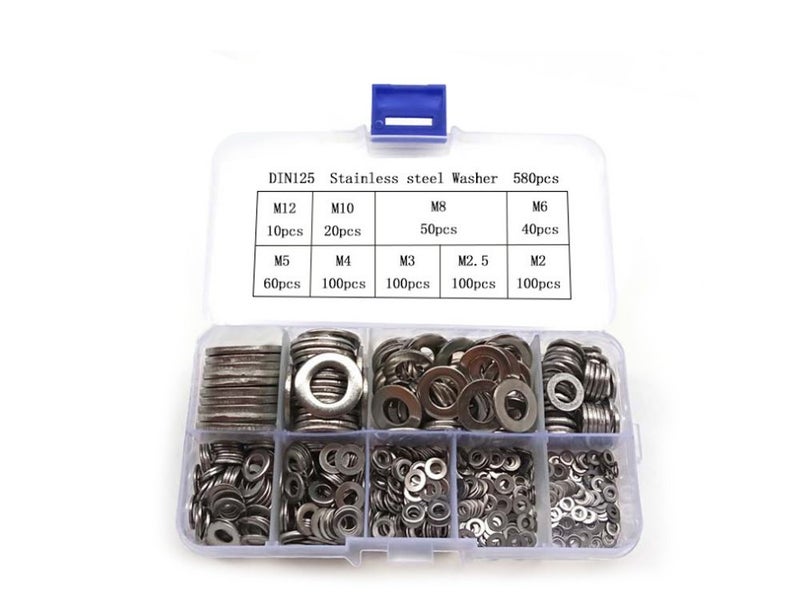 580PCS Flat Washers Set Carousel 2