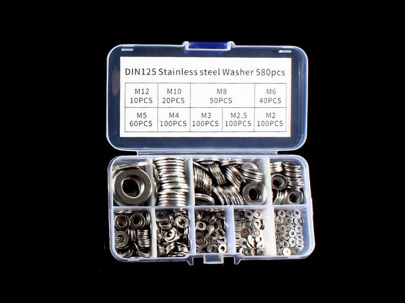 580PCS Flat Washers Set Carousel 10