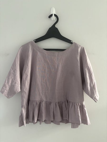 Papa Clothing made in NZ 100% Linen top (10-12) Carousel 2